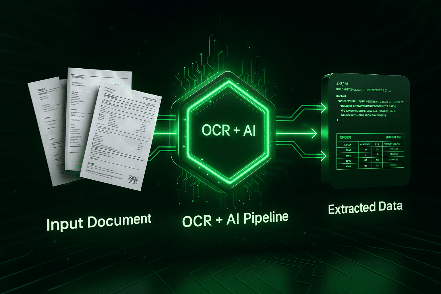 Visual metaphor for AI-powered Bank Statement Data Extraction cutting through complexity.